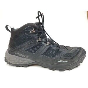 Mammut Ducan Mid GTX Backpacking Hiking Boots - Men's 11, Black, 3030-03540